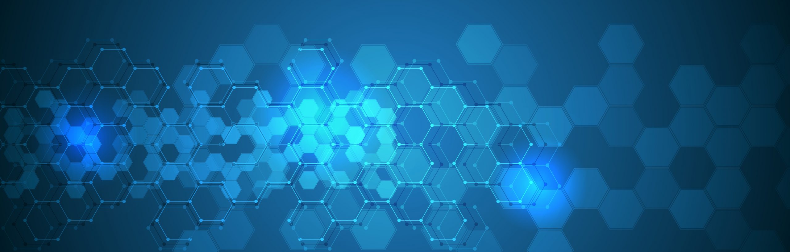 futuristic hexagonal technology background